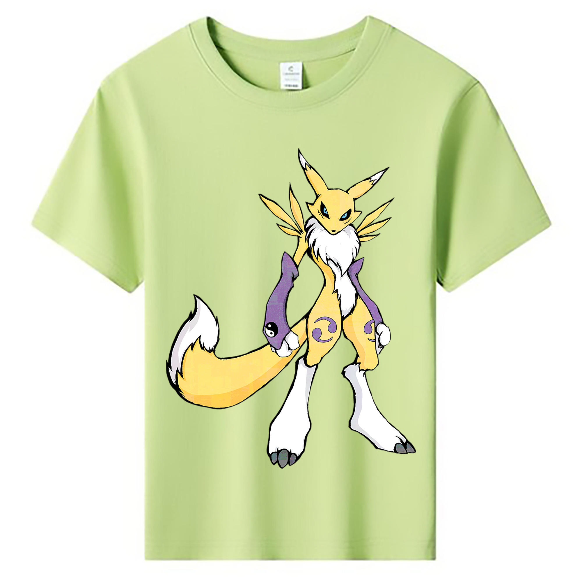 （画像用） Digimon デジタルモンスター/デジモン 綿100％キッズTシャツ（フロントプリント）